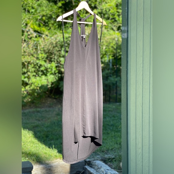 Black V Neck Dress - Picture 3 of 6